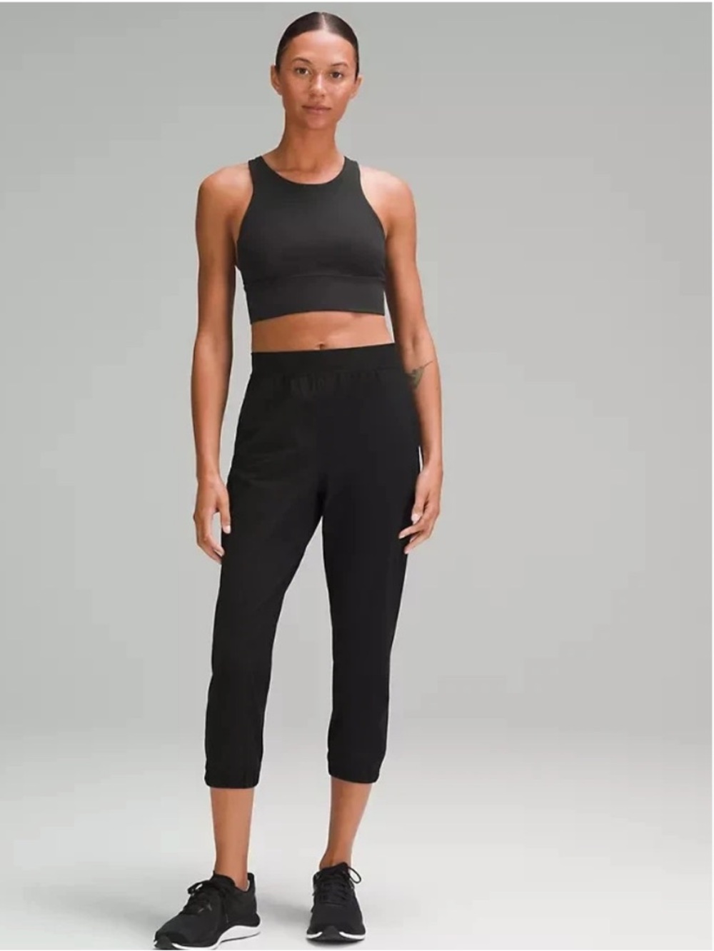 Lululemon Adapted State High-Rise Cropped Joggers Women's Sz 4 Black